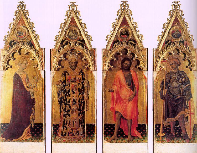 Gentile da  Fabriano Four Saints of the Quaratesi Polyptych oil painting picture